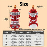 Cozy Knitted Christmas Sweater for Small Dogs - Festive Holiday Pet Apparel