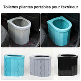 Portable Folding Camping Toilet – ABS Plastic, 180kg Capacity & 5cm Fold-Flat Design