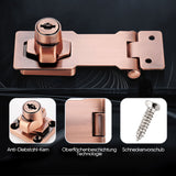 Cabinet Hinge Lock – Zinc Alloy, Screw or Adhesive Mount & 2 Keys
