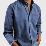 Dorian Men's Denim Shirt – Light Blue
