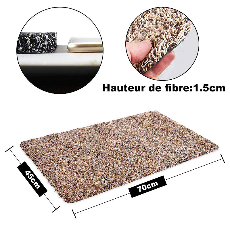 Ultra-Absorbent Door Mat – Nano-Tech, 70×45cm, Non-Slip Rubber Base & Machine Washable