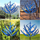 Metal Garden Wind Spinner – Weatherproof, Low-Friction Bearing & 90cm Tall