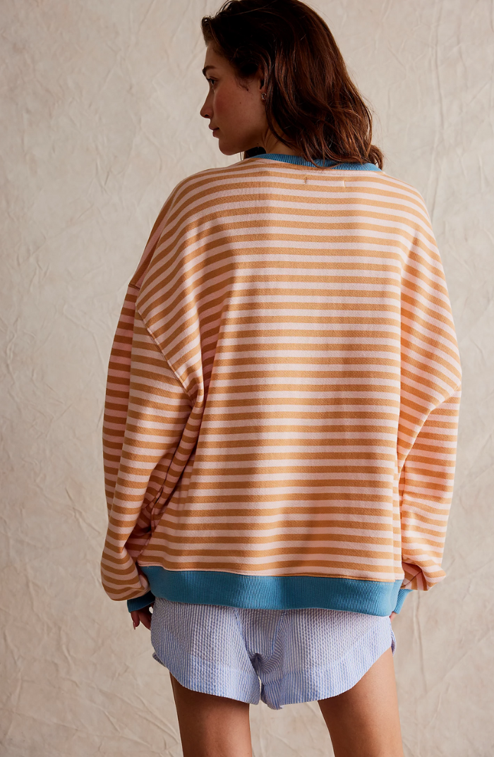 Amelia - Übergrößen Gestreifter Pullover für Damen | Bequemer und Stilvoller Strickpullover