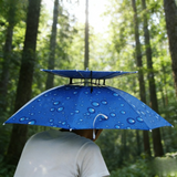 Hands-Free Umbrella Hat – 77cm Canopy, Adjustable Chin Strap & Sun/Rain Protection