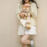 Cat Backpack Carrier – Transparent Viewing Window, Breathable Mesh & Padded Straps