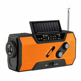 Emergency Radio – Solar & Hand Crank, AM/FM Weather, 2000mAh Power Bank & LED Flashlight