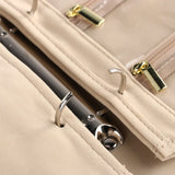 Travel Jewelry Case – PU Leather, Multi-Compartment & Snap Closure
