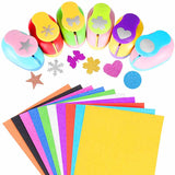 15-in-1 Craft Paper Punch Set – ABS & Zinc Alloy, 1.5 cm Motifs & 15 Shapes