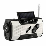 Emergency Radio – Solar & Hand Crank, AM/FM Weather, 2000mAh Power Bank & LED Flashlight