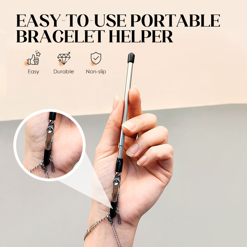 Bracelet Fastening Tool – One-Handed Clasp Helper, Stainless Steel, Portable