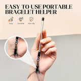 Bracelet Fastening Tool – One-Handed Clasp Helper, Stainless Steel, Portable
