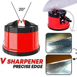 Manual Knife Sharpener – Suction Base, Fixed-Angle Guide & Ergonomic Grip