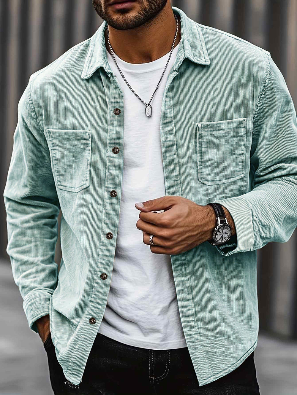Johan™ Men's Corduroy Shirt Jacket - Stylish & Versatile Outerwear for Every Season