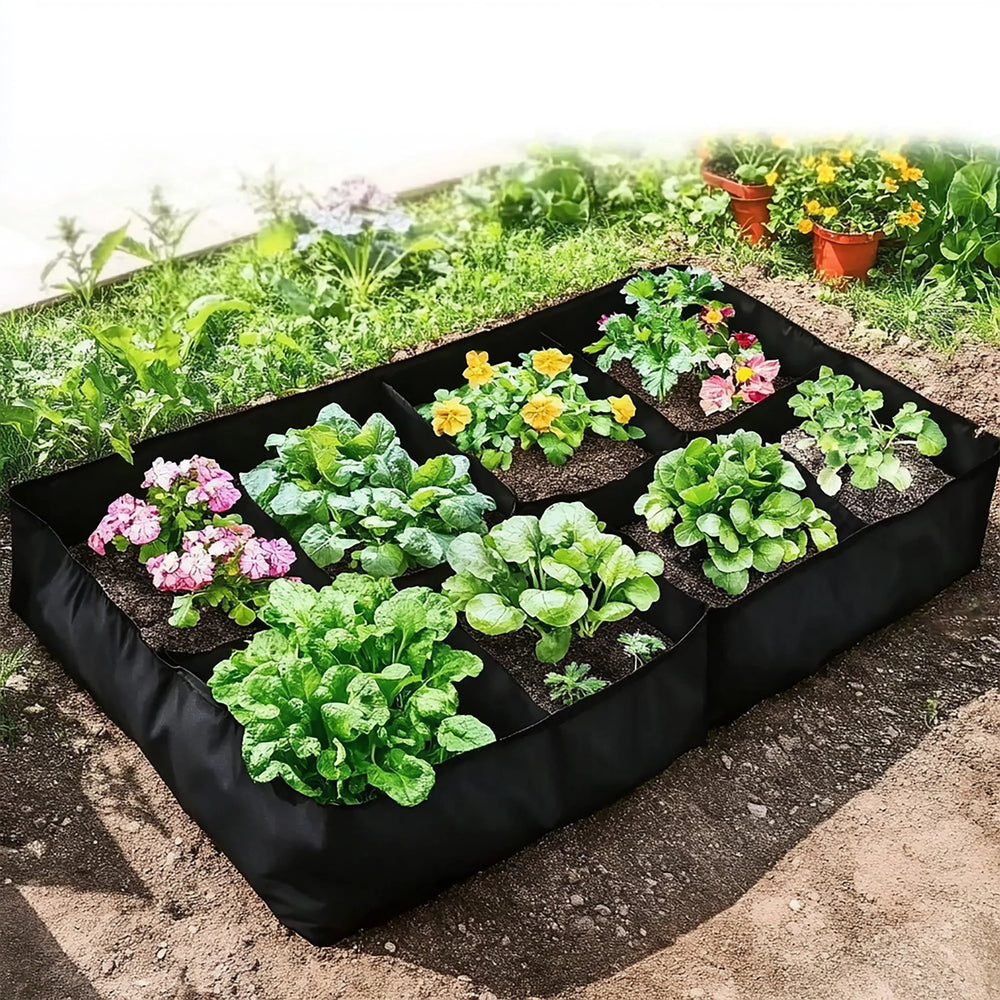 Fabric Raised Garden Bed – Fleece Planting Pockets, Breathable & 5 Sizes
