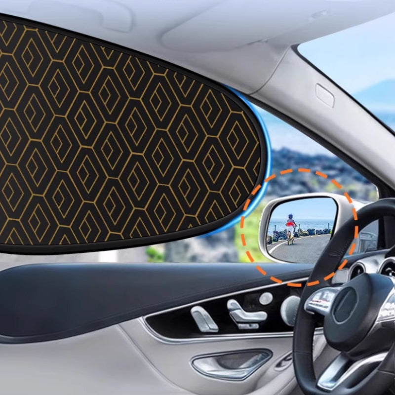 Car Sunshade Set – UV Protection, Static Cling & 4-Piece Universal Fit