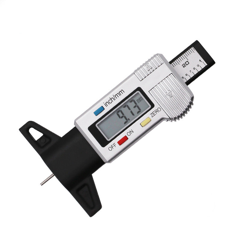 Digital Tire Tread Depth Gauge – LCD Display, 0.01mm Accuracy & mm/Inch Units