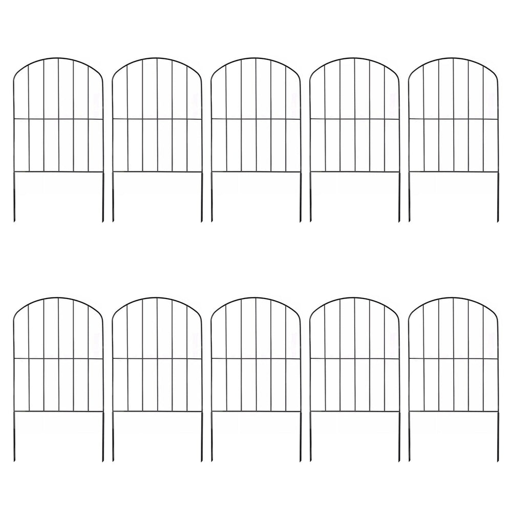 Gartenzaun Edelstahl 10 Paneele flexibel für Beeteinfassung