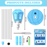 LED Bubble Machine with Remote – 50m Range, Lamp Post Design, Indoor & Outdoor