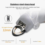 Optimized Product Title: "Tierkrallen-Schere mit LED-Licht – Auswechselbare Edelstahlklinge für präzises Trimmen von Haustierkrallen" 

This title includes relevant keywords for better visibility and clarity while maintaining the original product features