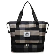 Foldable Travel Duffel Bag – Wet Compartment, 20-35L Capacity & Trolley Strap