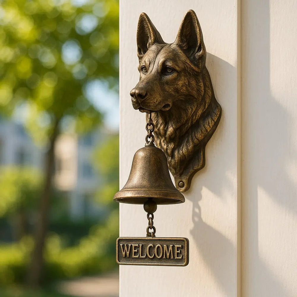 Enhanced Product Title: "Willkommens-Glocke mit Schäferhund – Charmantes Symbol für Schutz und Gastfreundschaft | Perfekte Haustier-Dekoration" 

This title includes keywords that can help improve search visibility while maintaining clarity and appeal.