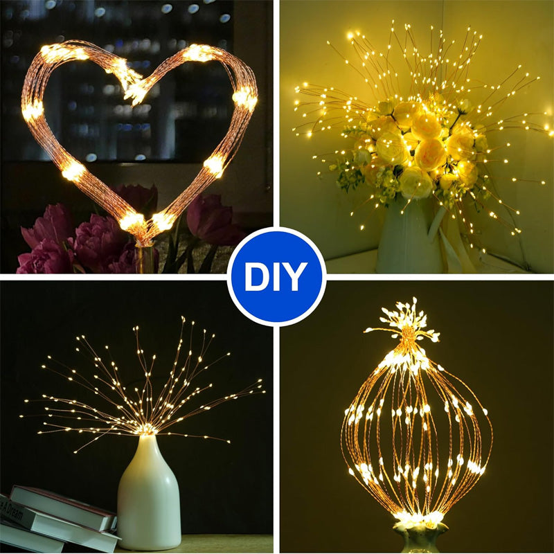 Solar LED Firework Lights – Automatic Outdoor Decorative Lighting for Gardens & Patios