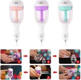 Car Humidifier with Aromatherapy – Ultrasonic, 2h Timer & 12V Cigarette Lighter