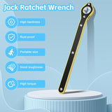 Scissor Jack Ratchet Wrench – Forged Steel, 360° Ratchet & Universal 2-Ton Fit