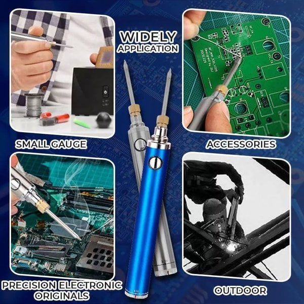 Cordless Soldering Iron – USB Rechargeable, Fast Heating & Adjustable Temperature
