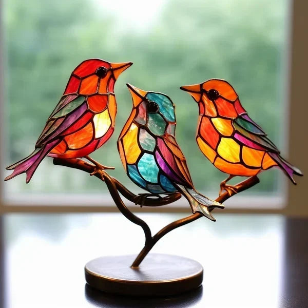 ChicGlass Birds – Colorful Acrylic Birds for Chic Interior Design