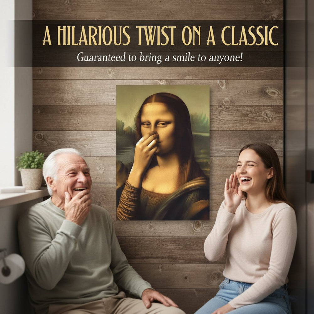 Optimized Product Title: "Humorvolles Renaissance Damen Leinwandbild für Badezimmer – Witzige Wandkunst für stilvolle Badezimmerdekoration" 

This title includes relevant keywords while enhancing clarity and appeal for potential buyers.