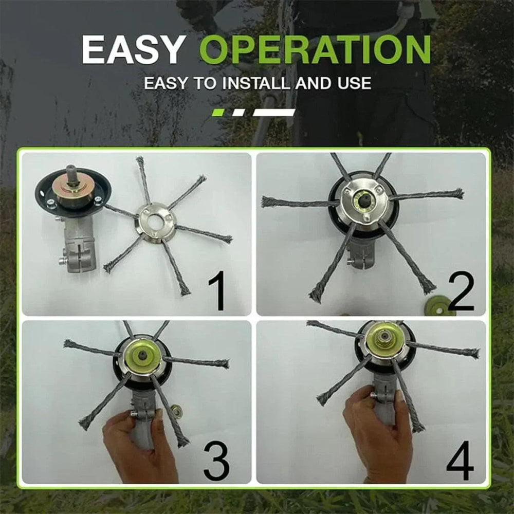 Lawn Edger Trimmer – Durable Metal Build, Tool-Free Quick-Change Blades & 3 or 6 Pack