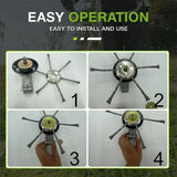 Lawn Edger Trimmer – Durable Metal Build, Tool-Free Quick-Change Blades & 3 or 6 Pack