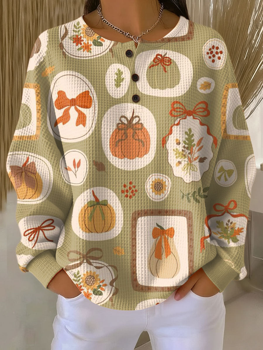 Enhanced Product Title: "Freja Herbstpullover mit Schleifen & Kürbis-Design – Stilvoller Damenpullover für die Herbstsaison" 

This optimized title includes relevant keywords while maintaining clarity and appeal for potential buyers.
