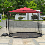 Patio Umbrella Mosquito Net – Ø335cm, Zippered, Fits 229–299cm Umbrellas