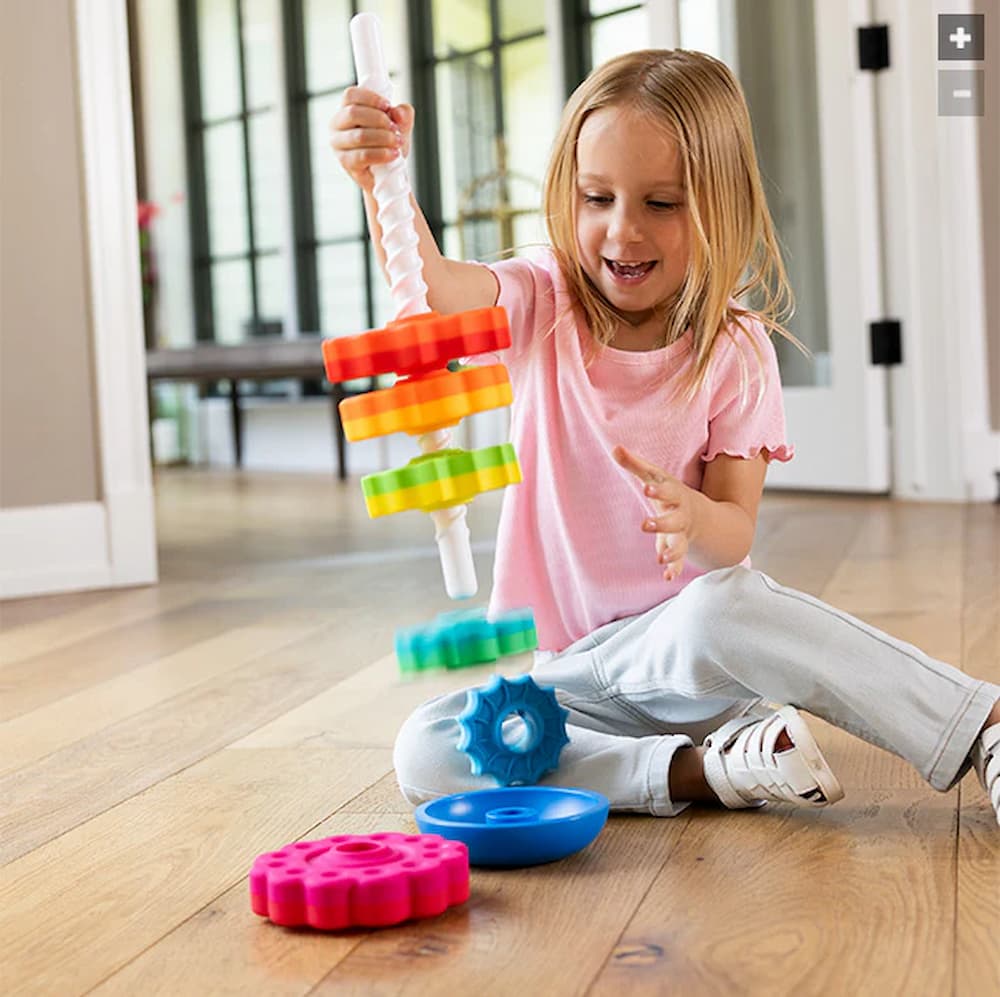 Spiral Stacking Tower Toy – 6 Colors, Fine Motor Skills & Ages 1-5