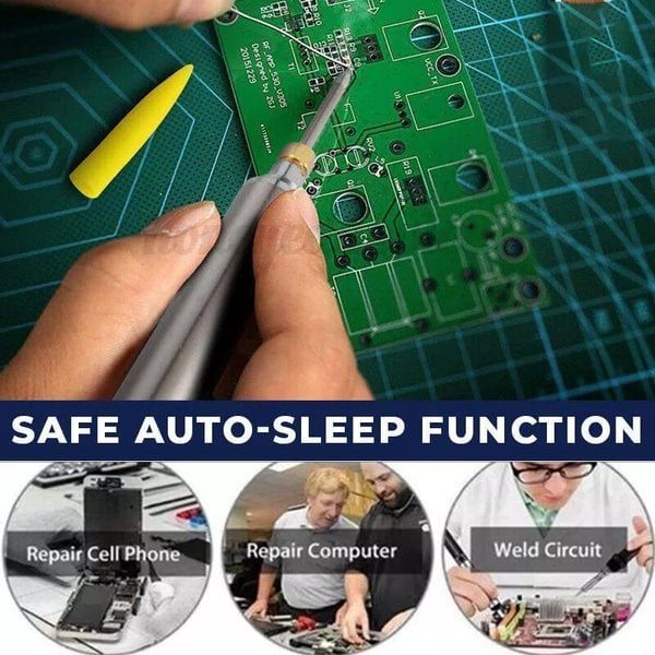 Cordless Soldering Iron – USB Rechargeable, Fast Heating & Adjustable Temperature