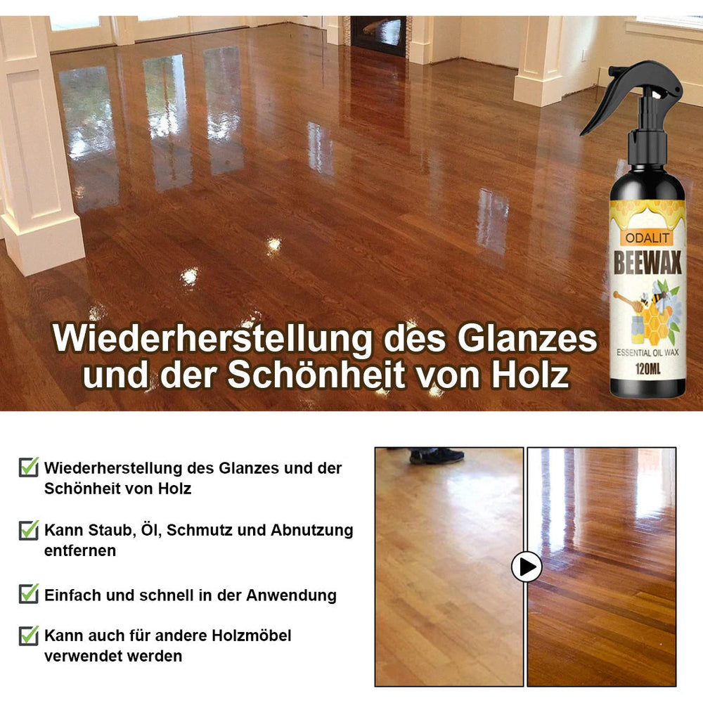 Beeswax Wood Polish Spray 120ml – Natural Lemon Oil, Protective Coating & All Wood
