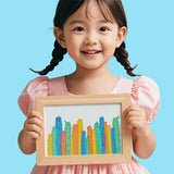 Rainbow Scratch Art Kit – Cartoon Designs, Scraper Tool & Storage Box
