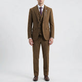 Yves - 3-Piece Herringbone Patterned Suit