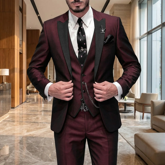 Louis – 3 – Piece Slim – Fit Formal Suit