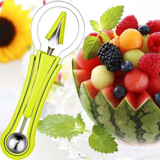 3-in-1 Multifunctional Fruit Slicer - Effortless Cutting, Coring & Peeling Tool for Quick Meal Prep