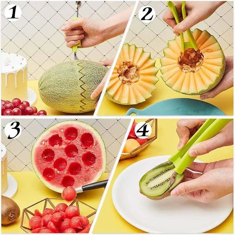 Enhanced Product Title: "3-in-1 Multifunctional Fruit Slicer - Effortless Cutting, Coring & Peeling Tool for Quick Meal Prep" 

This title includes relevant keywords and provides a clearer description of the product's features and benefits, which can help