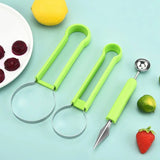Enhanced Product Title: "3-in-1 Multifunctional Fruit Slicer - Effortless Cutting, Coring & Peeling Tool for Quick Meal Prep" 

This title includes relevant keywords and provides a clearer description of the product's features and benefits, which can help