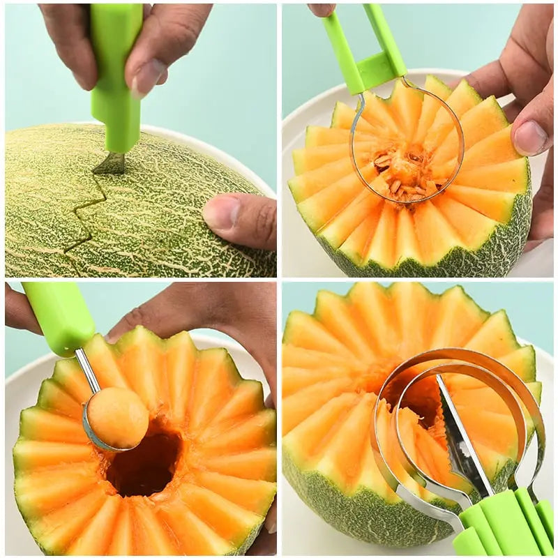Enhanced Product Title: "3-in-1 Multifunctional Fruit Slicer - Effortless Cutting, Coring & Peeling Tool for Quick Meal Prep" 

This title includes relevant keywords and provides a clearer description of the product's features and benefits, which can help