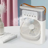 BreezeMaster Pro 3-in-1 Fan with 7-Color LED Light | Versatile Cooling & Ambient Lighting Solution