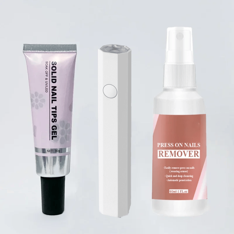 Long-Lasting Press-On Nail Glue Gel for Durable Nail Art - Easy Application & Strong Hold
