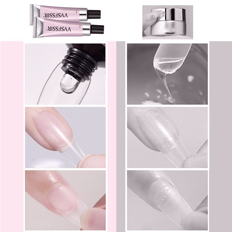 Long-Lasting Press-On Nail Glue Gel for Durable Nail Art - Easy Application & Strong Hold