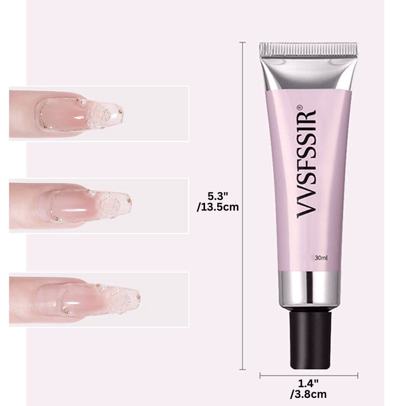 Long-Lasting Press-On Nail Glue Gel for Durable Nail Art - Easy Application & Strong Hold