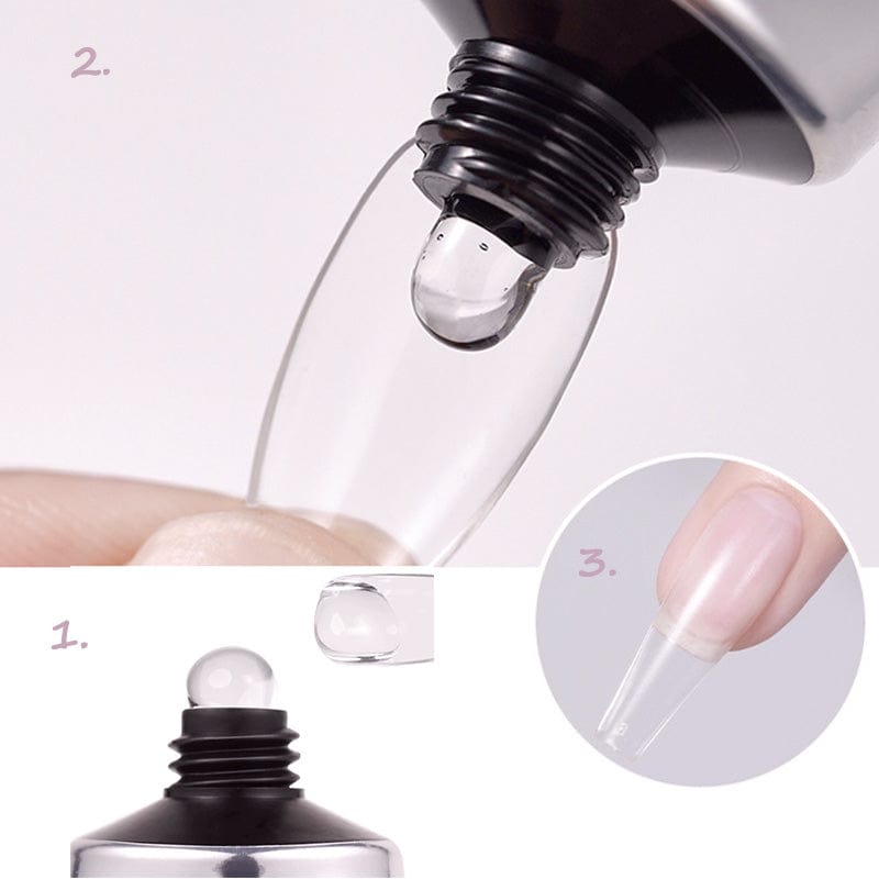 Long-Lasting Press-On Nail Glue Gel for Durable Nail Art - Easy Application & Strong Hold